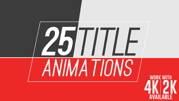 25 Title Animations - VideoHive 10536261