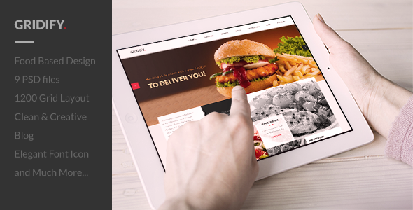 Gridify - Multipurpose PSD Theme - Creative PSD Templates