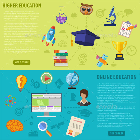 Education Banners - Web Technology