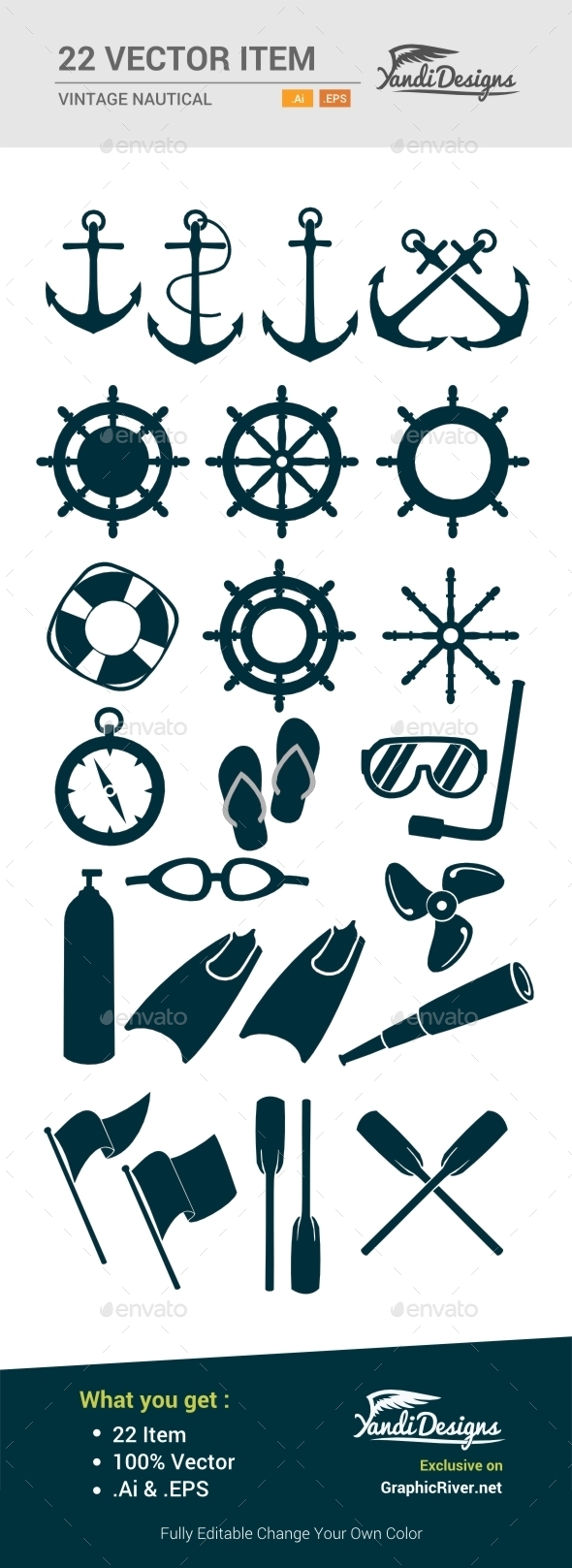 Vintage Nautical Item - Objects Vectors