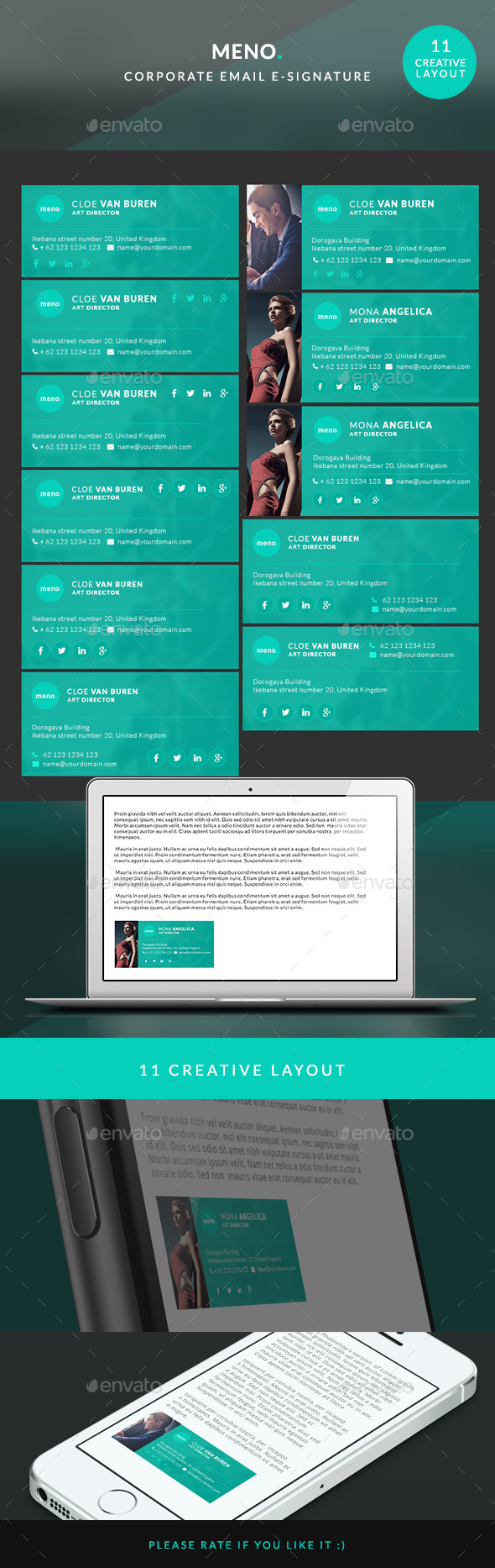 Corporate E-signature - Meno - Miscellaneous Web Elements