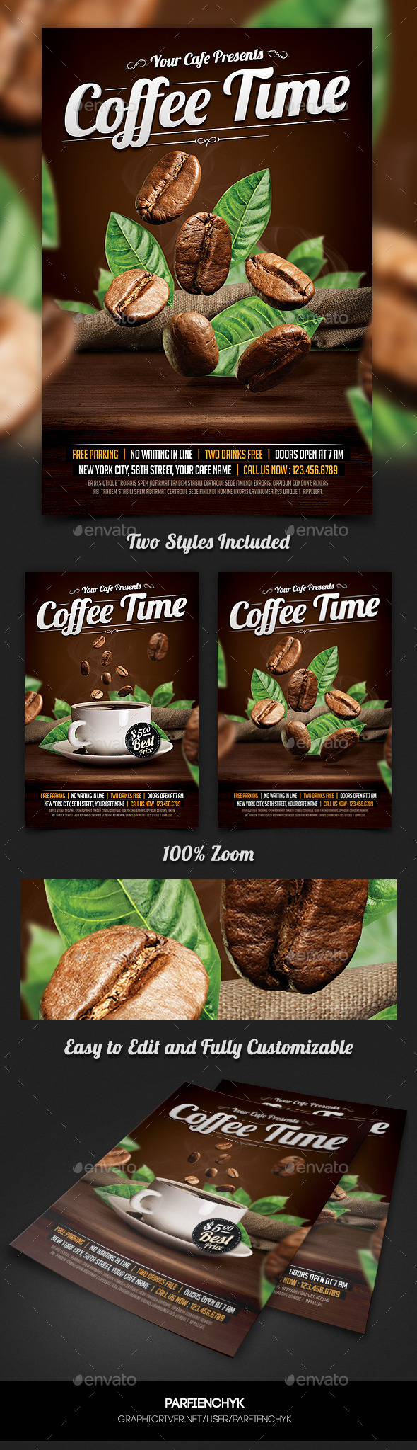 Coffee Time Flyer Template - Restaurant Flyers