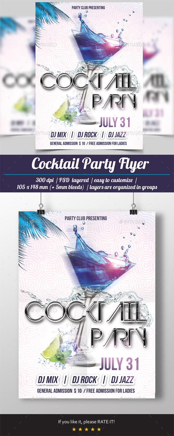 Cocktail Party Flyer - Events Flyers