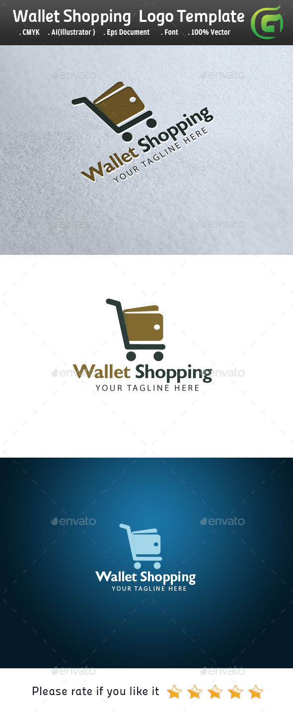 Wallet Shopping - Symbols Logo Templates