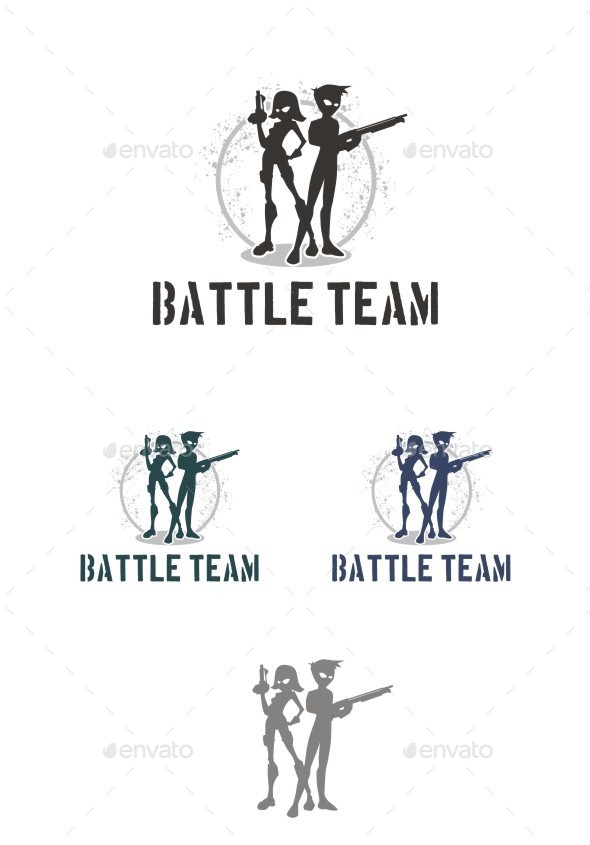 Battle Team - Humans Logo Templates
