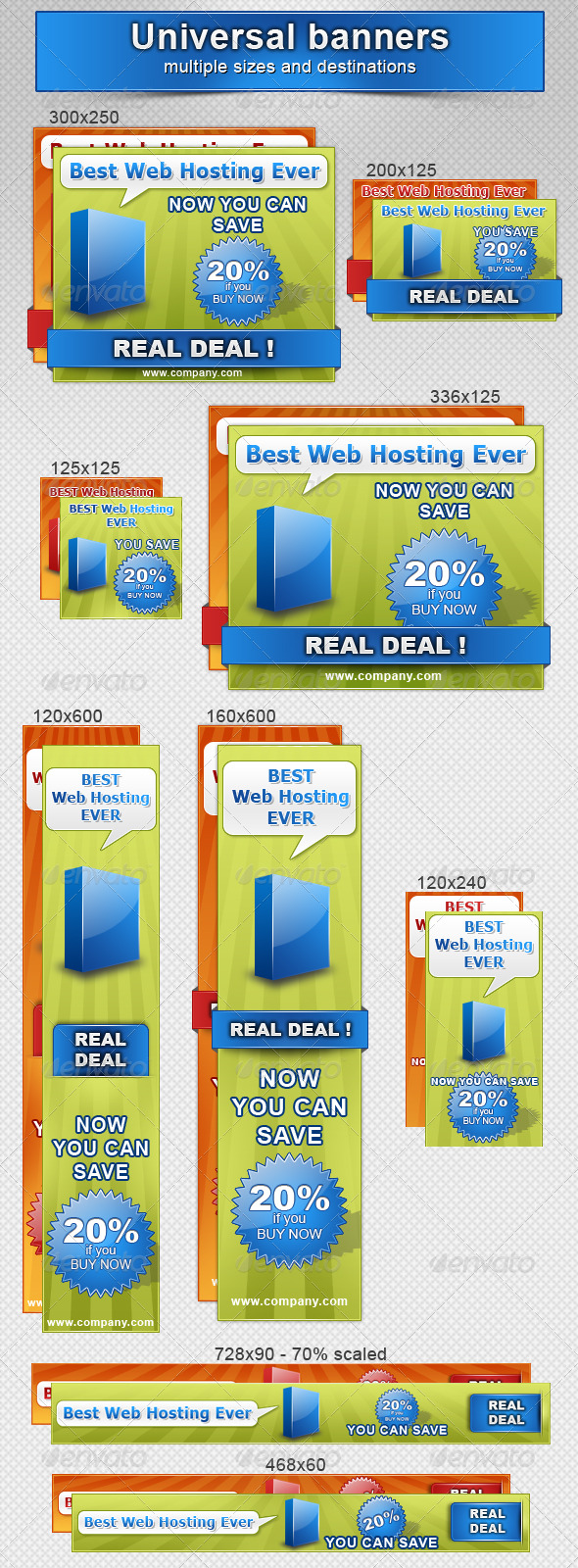 Marketing - Universal Banners - Web Elements