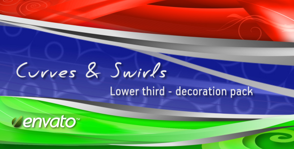 Curves & Swirls lower third - decoration pack