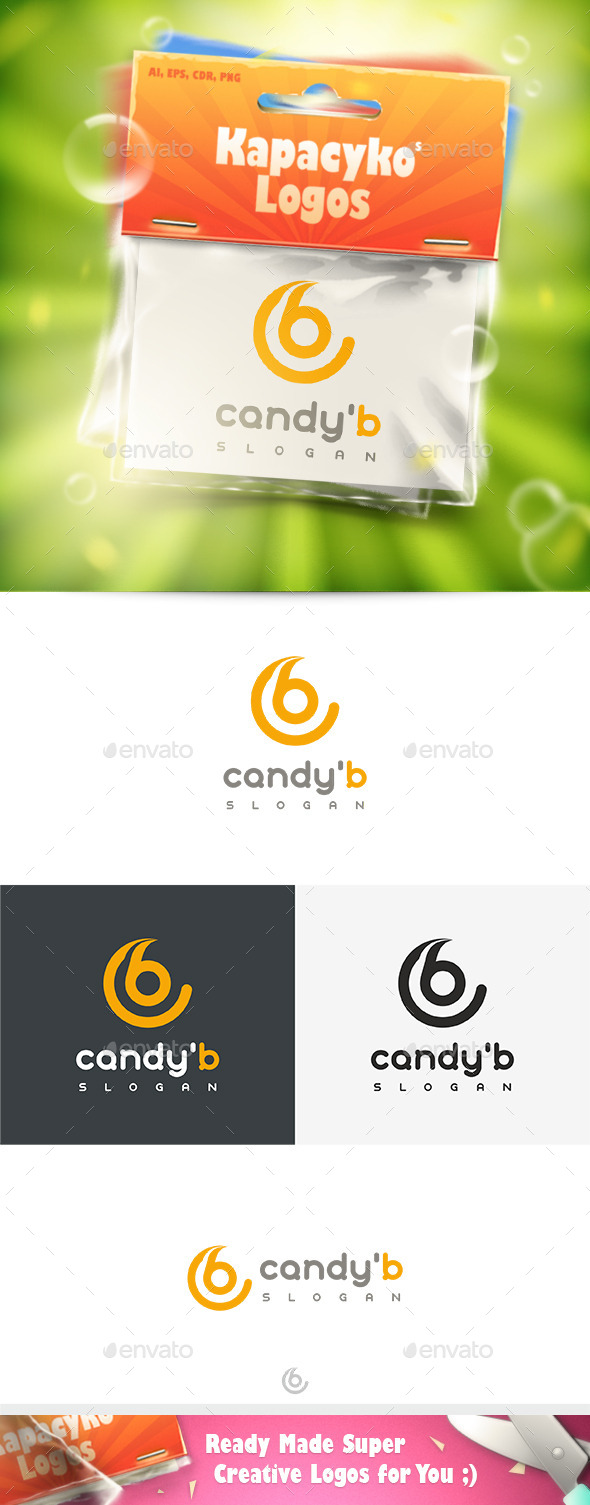 Candy B Logo - Letters Logo Templates