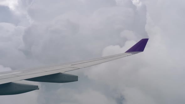 Aerial View From Descending Airplane