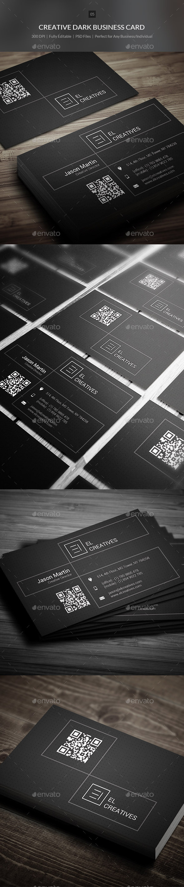 Creative Dark Business Card - 05 - Creative Business Cards