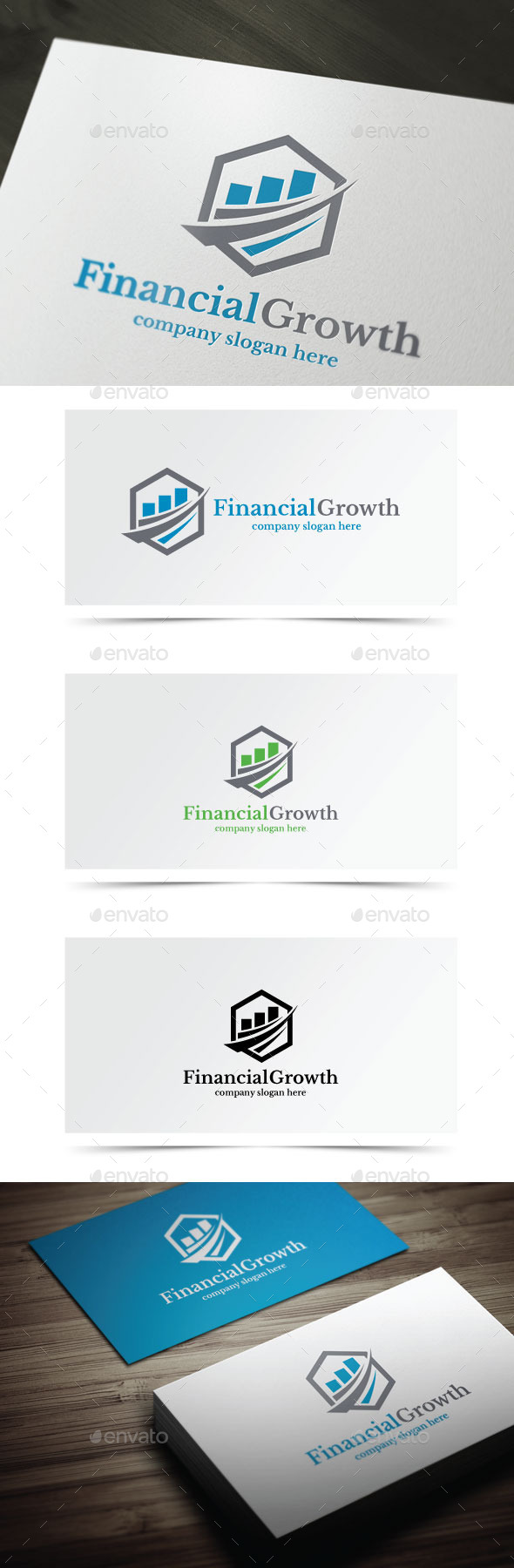 Financial Growth - Symbols Logo Templates
