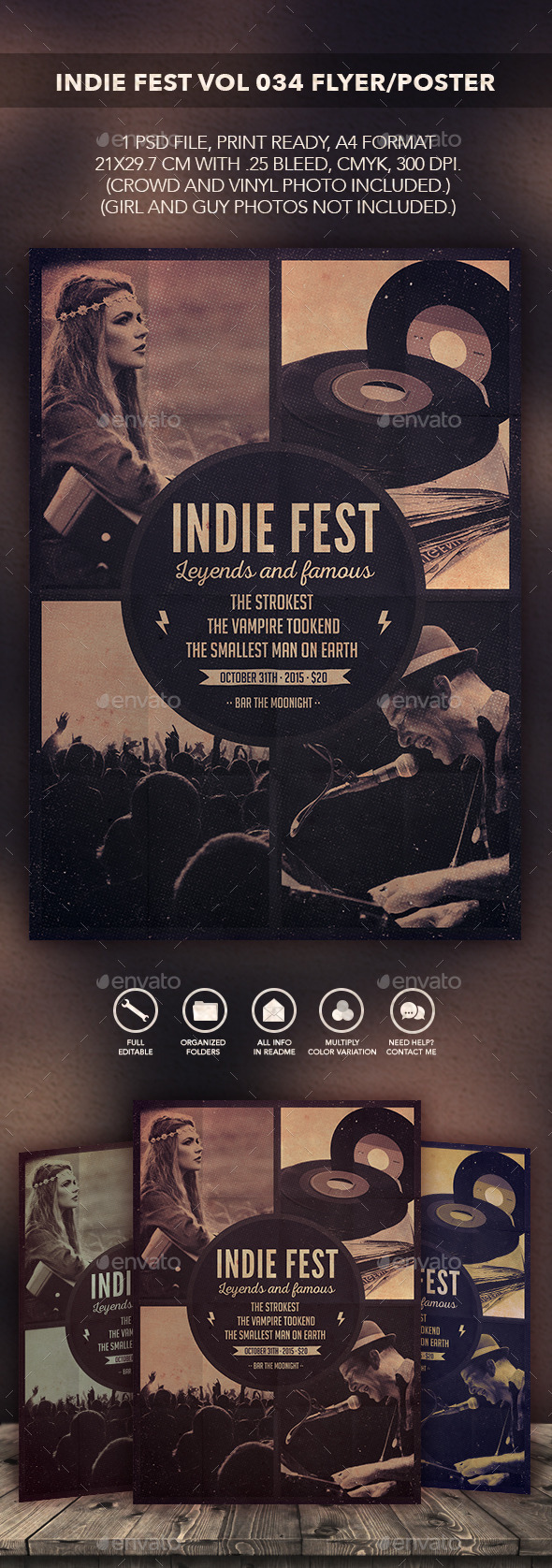Indie Fest Vol 04 Flyer/Poster - Flyers Print Templates