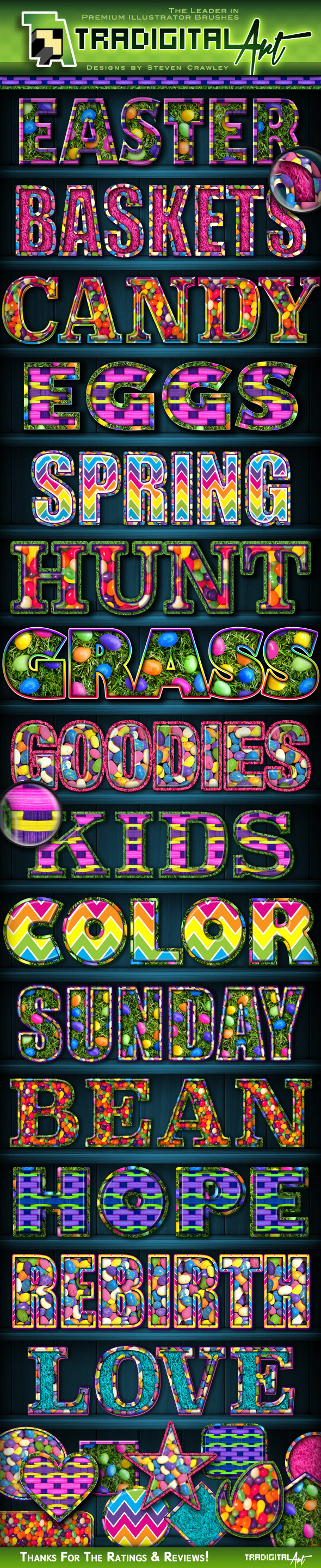 Easter PS Styles - Text Effects Styles