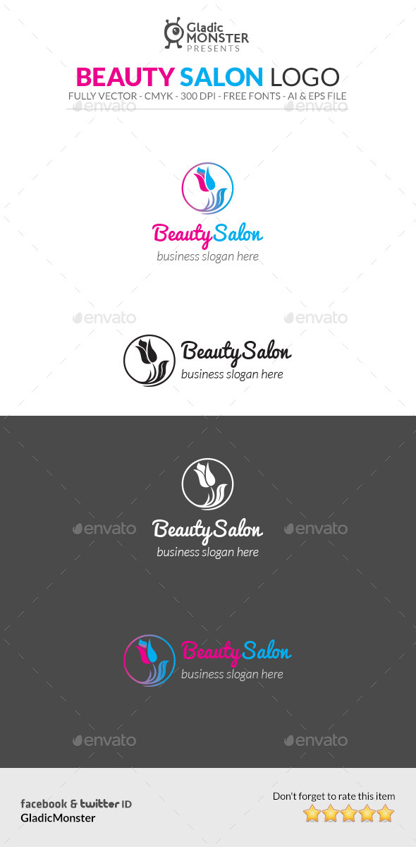 Beauty Salon Logo - Symbols Logo Templates