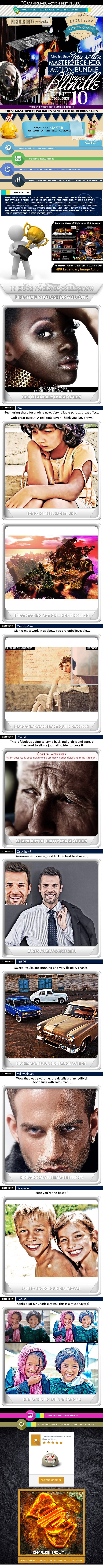 All Charles Brown's Masterpiece HDR Action Bundle - Photo Effects Actions