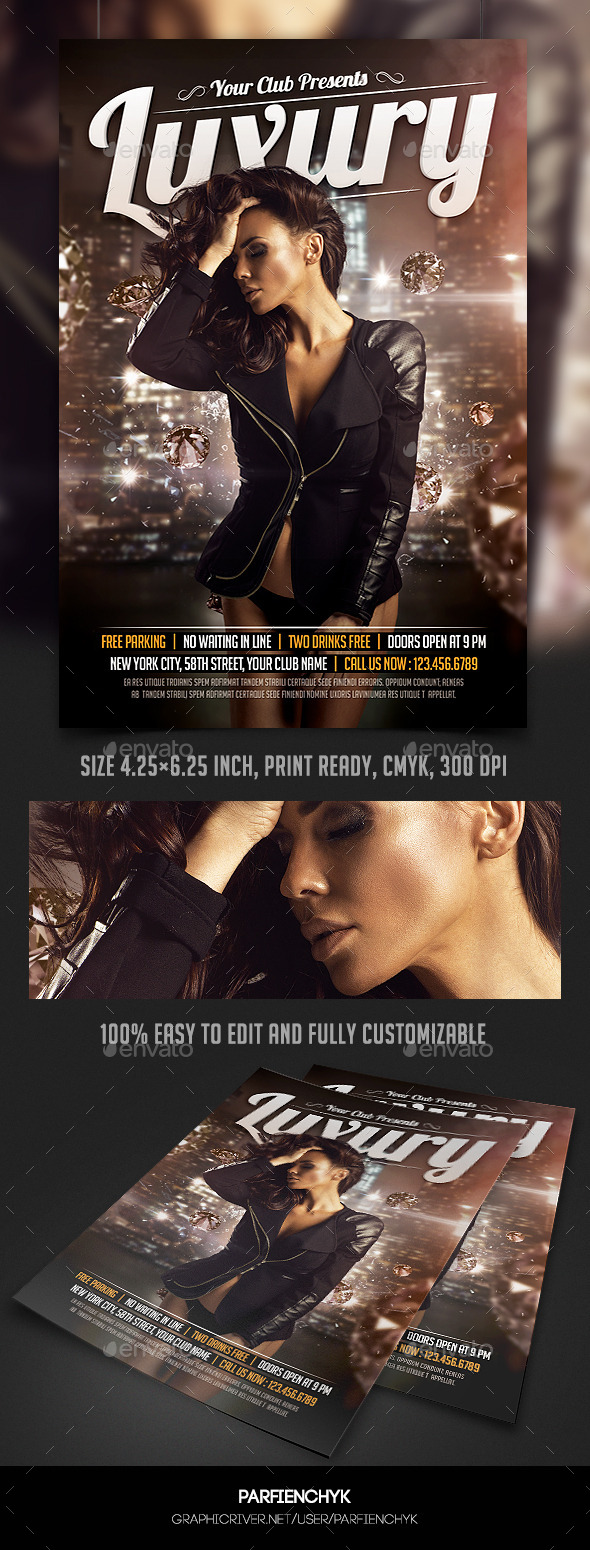 Luxury Party Flyer Template - Clubs & Parties Events