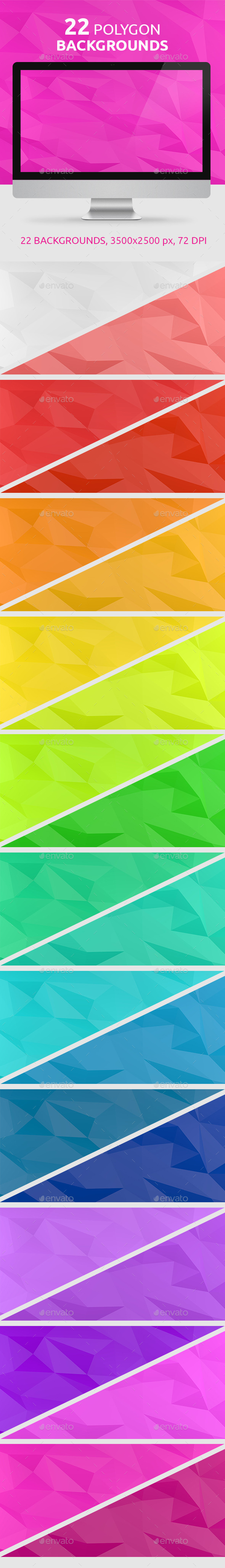 Polygon backgrounds V2 - Abstract Backgrounds