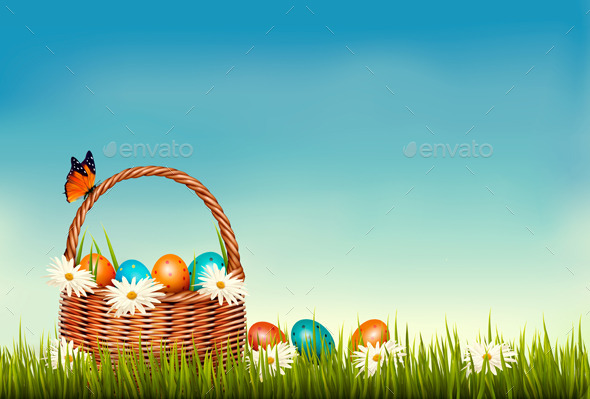 Spring Easter Background - Seasons/Holidays Conceptual