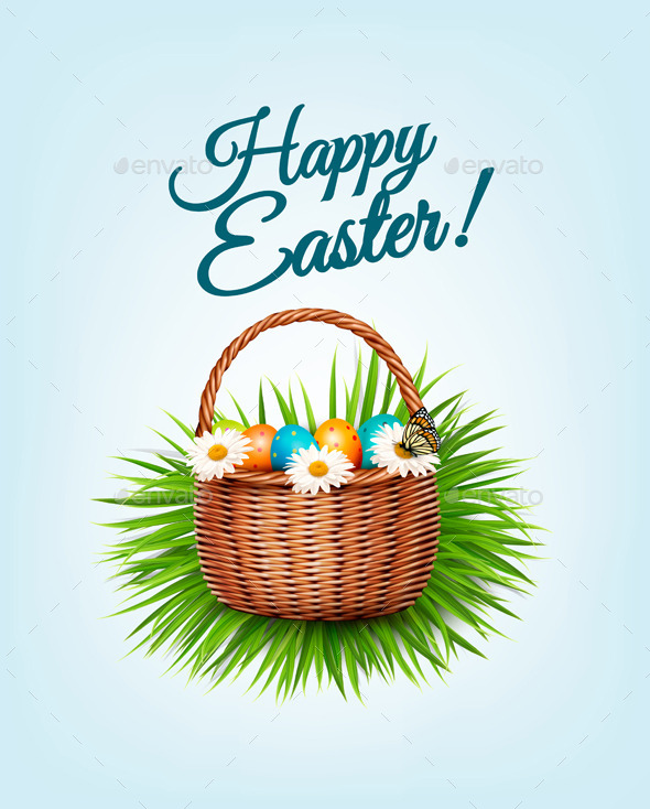 Happy Easter Background. - Seasons/Holidays Conceptual