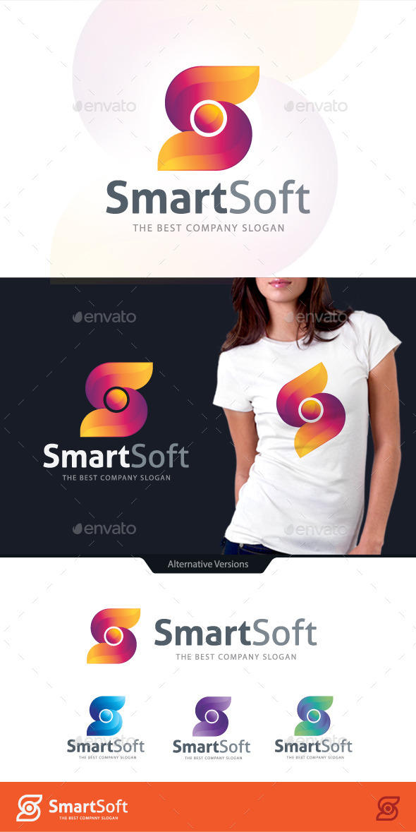 Smart Software Letter S Logo - Letters Logo Templates
