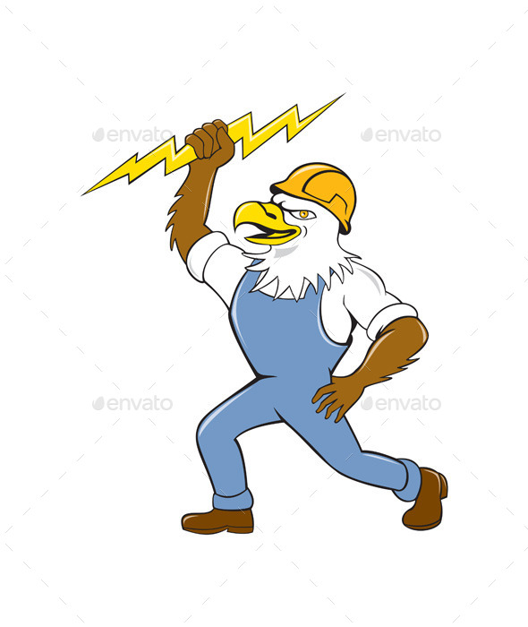 Bald Eagle Electrician - Animals Characters