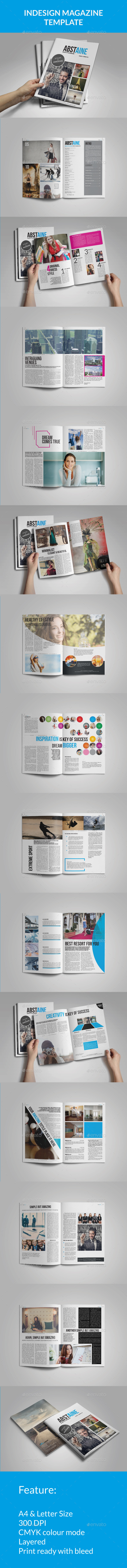 Absolute Stylish Magazine Template - Magazines Print Templates