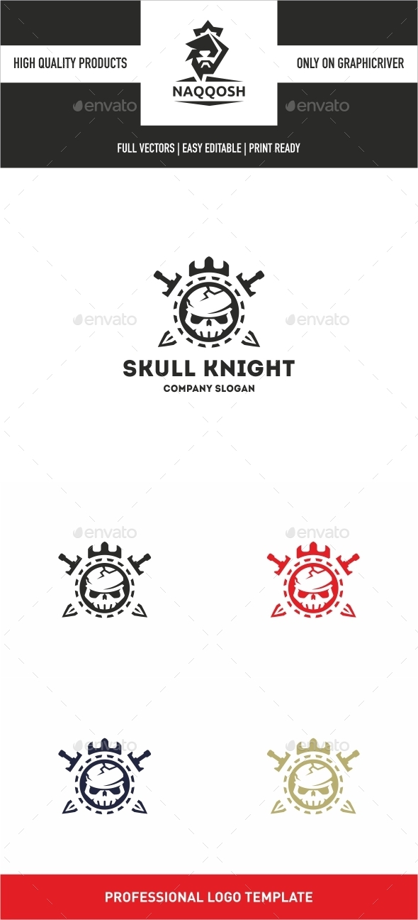 Skull Knight - Symbols Logo Templates