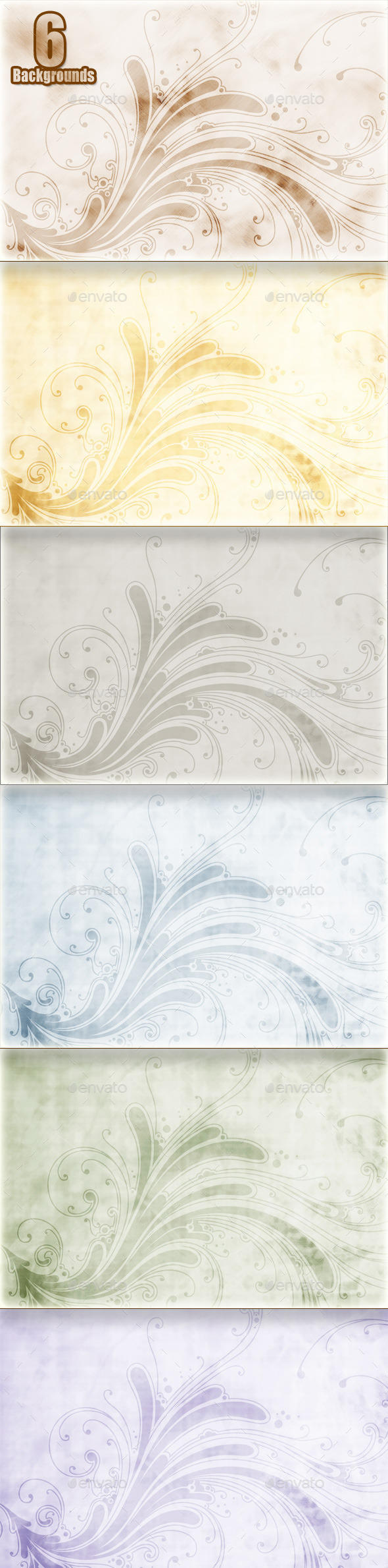 Vintage Flowers Backgrounds - Backgrounds Graphics