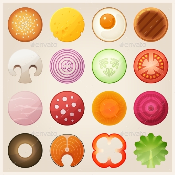 Set of Food. - Food Objects
