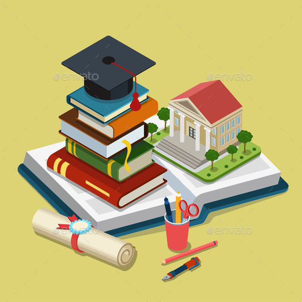 College University Education Graduation - Abstract Conceptual