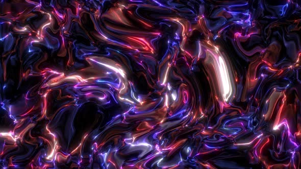 Psychedelic Neon Plasma Flow