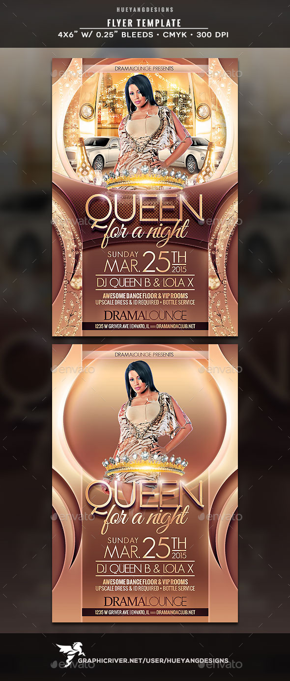 Queen Flyer - Clubs & Parties Events
