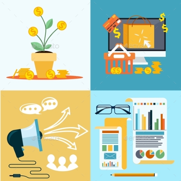 Seo, Social Media and Online Shopping - Concepts Business