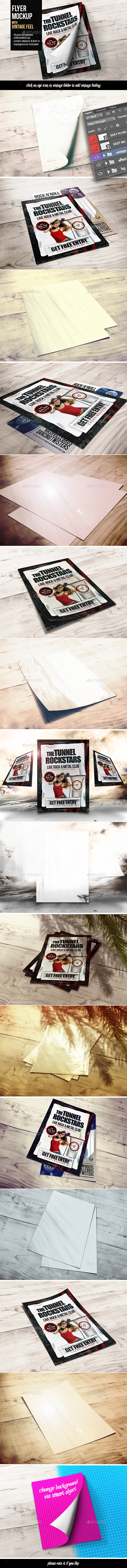 Flyer Mockup with Vintage Feel - Flyers Print