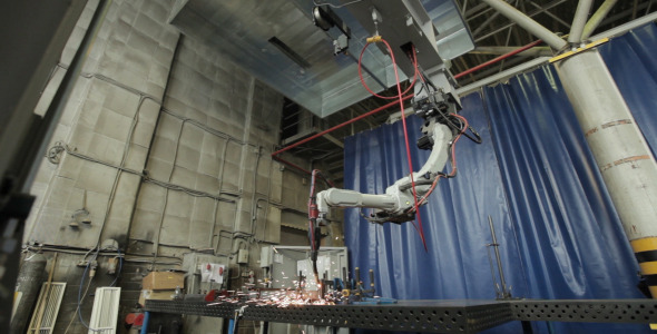 Welding Robot Start Work