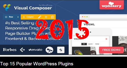 Top 15 Popular WordPress Plugins