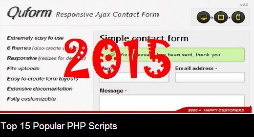 Top 15 Popular PHP Scripts