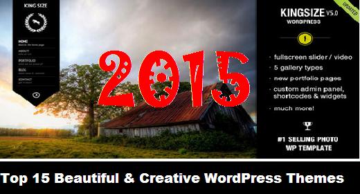 Top 15 Beautiful & Creative WordPress Themes