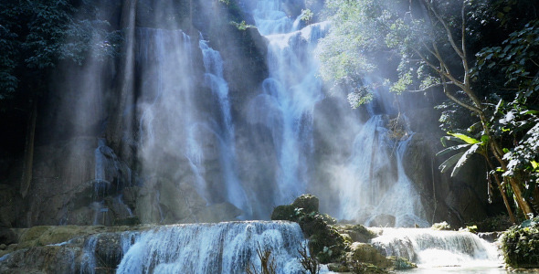 Waterfall And Sunlight alt