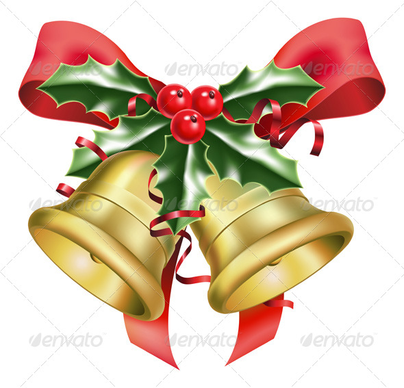 Festive bells and bows - Man-made Objects Objects