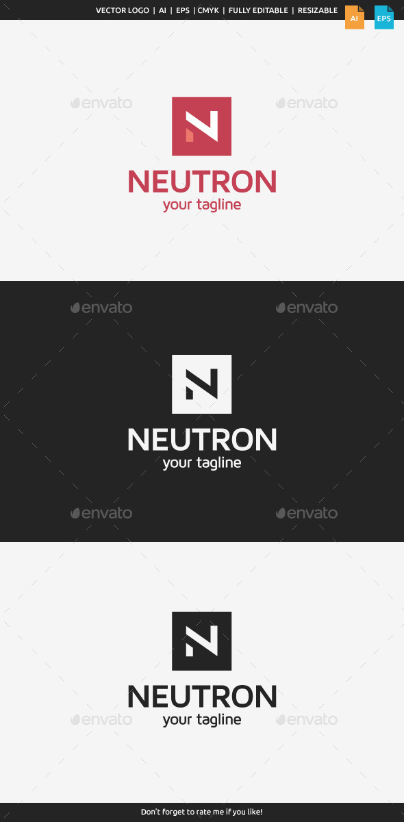 Neutron - Letter N - Letters Logo Templates