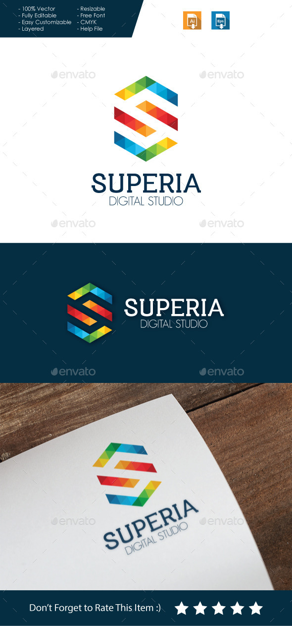 Superia - Letter S Logo - Letters Logo Templates