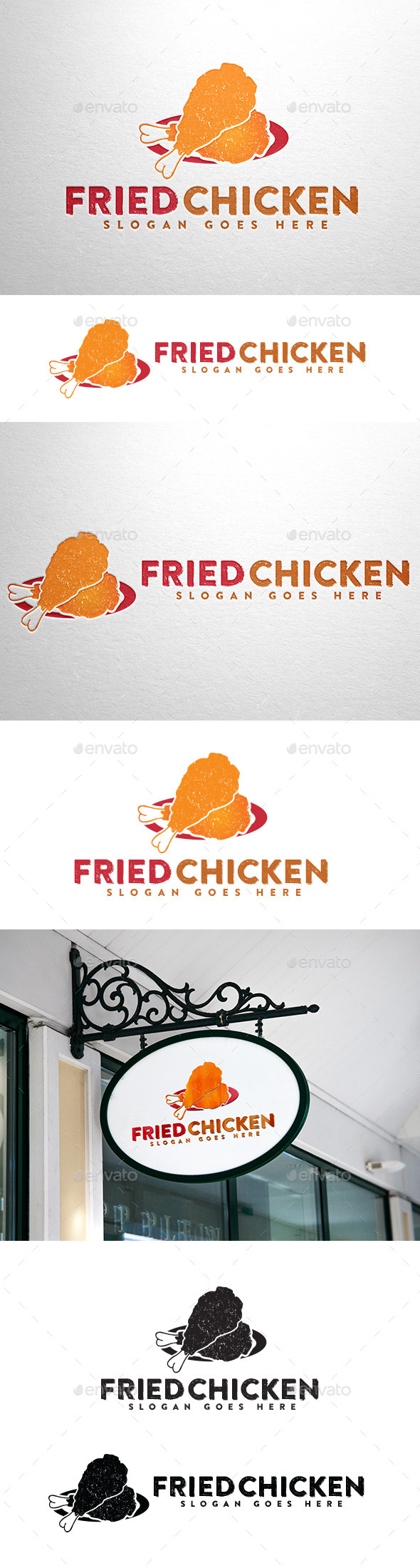 Fried Chicken Logo - Food Logo Templates