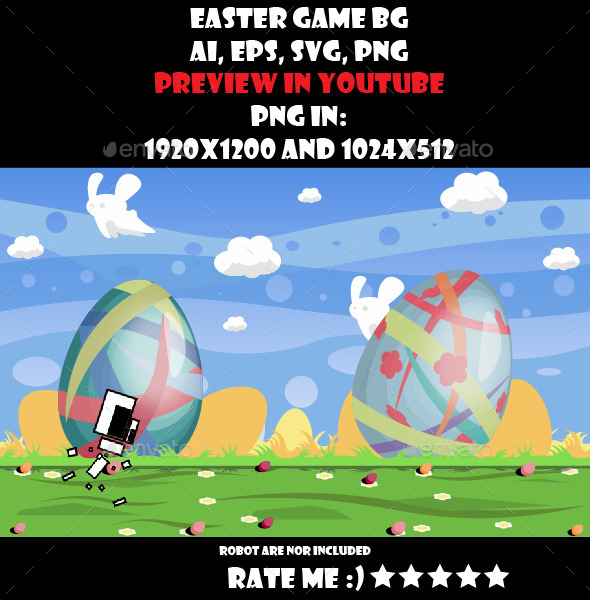 Easter game BG - Backgrounds Game Assets