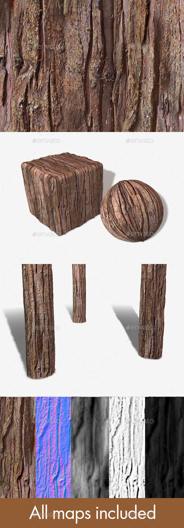 Red Tree Bark - 3Docean 10700330