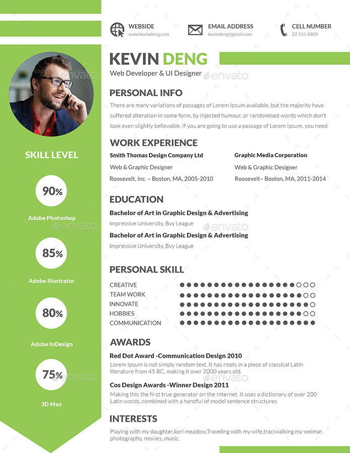 Resume Bundle Template | Volume 1, Print Templates | GraphicRiver