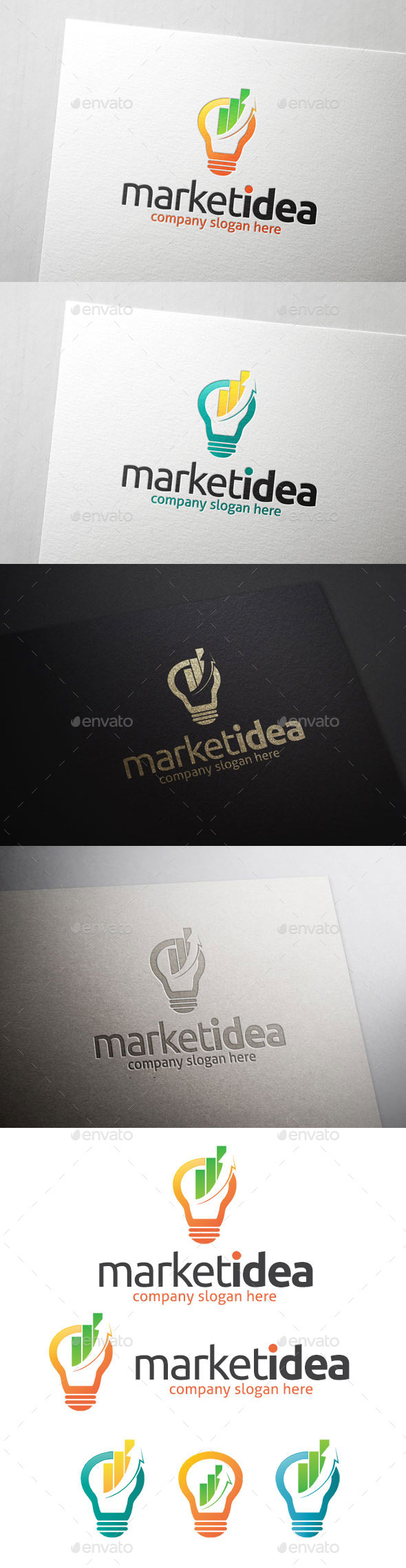 Market Idea Logo Template - Symbols Logo Templates