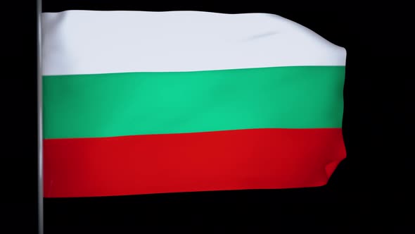 Bulgaria Flag Animation 4k