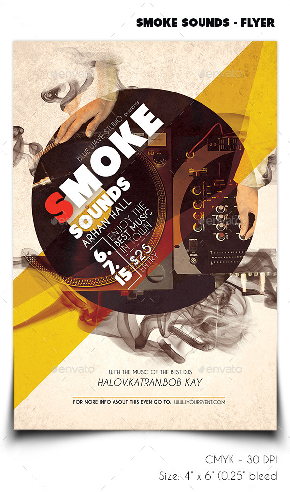 Smoke Sounds - Events Flyers