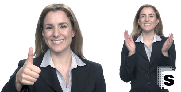 Businesswoman Applauding alt